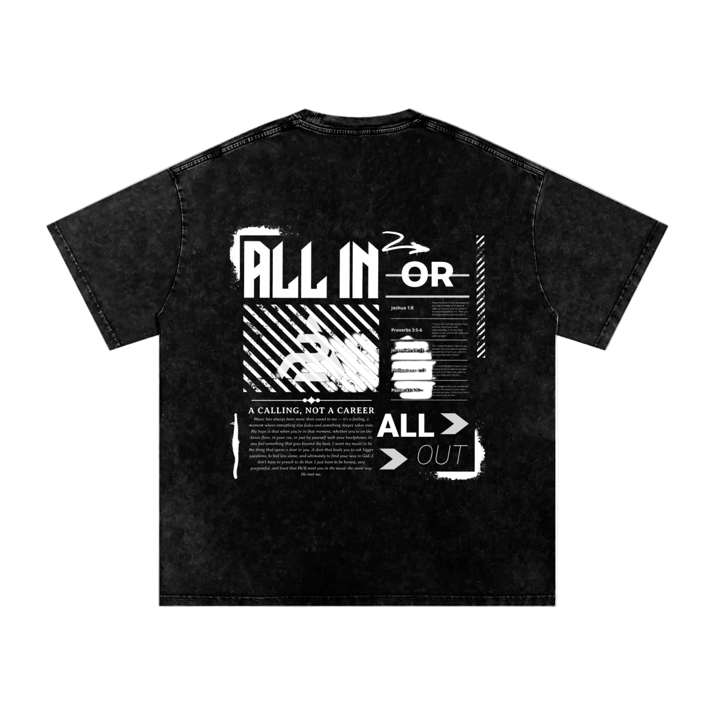 ALL IN Oversized Tee - Black