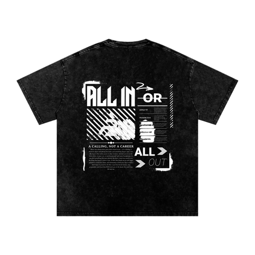 ALL IN Oversized Tee - Black