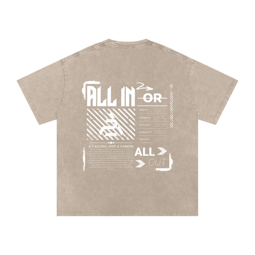 ALL IN Oversized Tee - Beige