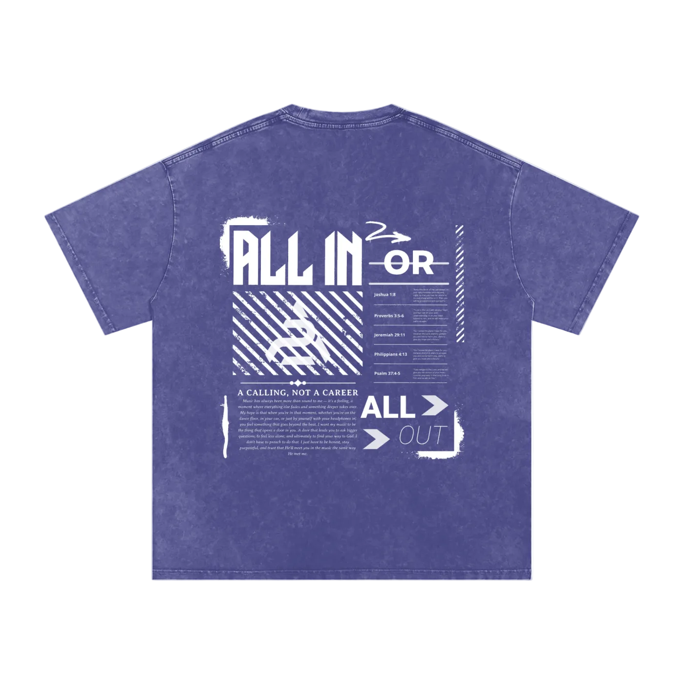 ALL IN Oversized Tee - Purple