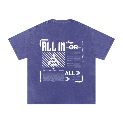 ALL IN Oversized Tee - Purple